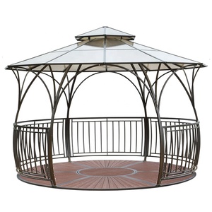 Grande Tenda <span class=keywords><strong>da</strong></span> Esterno/Interno, Copertura Impermeabile per Gazebo, Gazebo Pop-Up in Ghisa Senza Pavimento - Product Image 6
