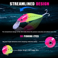 Leurre de pêche FJORD Hard Minnow Stickbait 130mm 52g pour thon, leurre coulant à longue portée