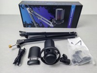 Microphone de jeu USB cardioïde professionnel RGB en métal, kit pour PC portable, enregistrement et diffusion cardioïdes
