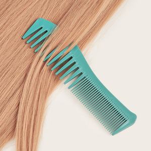 Peigne de coiffure 2-en-1 à dents larges et fines, peigne double densité de haute qualité pour des coiffures élégantes et des pompadours - Product Image 1
