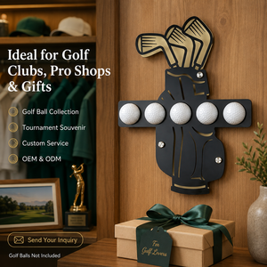 Wall Mounted Golf Ball Organizer Wooden Display <b>Rack</b> for Home Office Golf Room Clubhouse Golf Shop Decor Collections and Gifts - Product Image 6