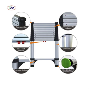 Échelle télescopique extensible en aluminium de haute qualité, 10,5 pieds (<span class=keywords><strong>3</strong></span>,2 m) - Product Image 4