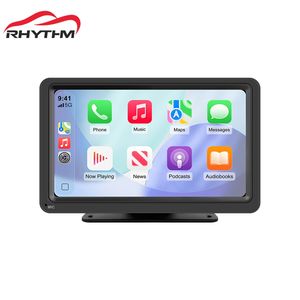 Monitor de Auto Inalámbrico Portátil Rhythm de 7 Pulgadas con Carplay, Android Auto, Cámara de Reversa, Navegación GPS y Control por Voz - Product Image 1