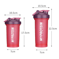 Gros Bouteille Isotherme Anti-Fuite Sans BPA pour Sport et Fitness, Shaker Protéine Personnalisé pour Salle de Sport