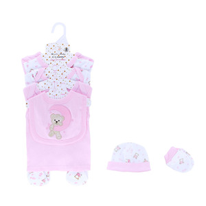 Conjunto <span class=keywords><strong>de</strong></span> 8 piezas al por mayor 100% algodón <span class=keywords><strong>ropa</strong></span> <span class=keywords><strong>de</strong></span> bebé recién <span class=keywords><strong>nacido</strong></span> traje <span class=keywords><strong>de</strong></span> regalo mameluco mono babero <span class=keywords><strong>ropa</strong></span> <span class=keywords><strong>de</strong></span> niños - Product Image 4