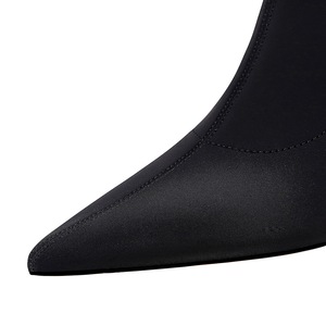 1988-7 BIGTREE Caviglia stivali con tacchi spessi e dita dei piedi a punta Sexy mostra sottile Alla Moda di alta-<span class=keywords><strong>tacco</strong></span> alto elastico caricamenti del sistema della caviglia - Product Image 2