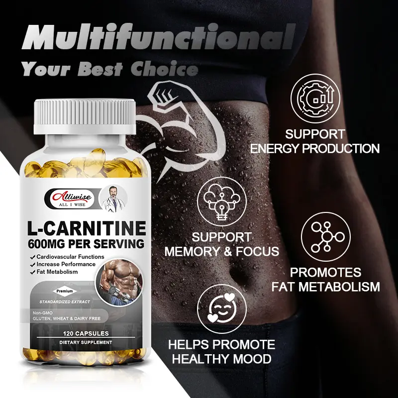 Private Label 60pcs l-carnitine softgel capsule Dietary Supplements L Carnitine Capsules