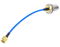 Kabel Koaksial RF 110mm N Female Bulkhead ke SMA Male 086