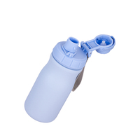 Bouteille d'eau en acier inoxydable à double couche de style enfant, petite capacité, facile à transporter avec un couvercle à vis, bouteille d'eau pour enfants