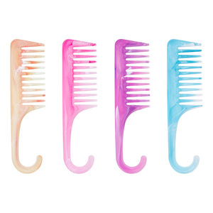 Marble Colored Hair <b>Comb</b> Large Curved Massage <b>Comb</b> For Travel And Styling - Product Image 1