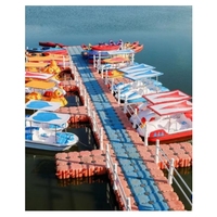 Plateformes flottantes modulaires en HDPE pour aquaculture, cages de pêche, ponts flottants, quais pour bateaux et plateformes pour bateaux à pistons, résistantes aux UV