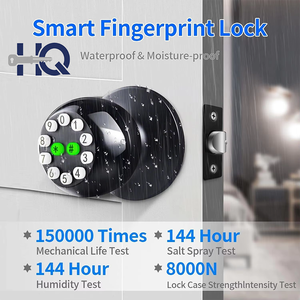 Serrure intelligente Hengqi Tuya App avec empreinte digitale, WiFi et cloud pour porte en acier ou en laiton - <span class=keywords><strong>Solution</strong></span> de sécurité pour la maison intelligente - Product Image 3