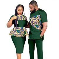 Tenues en coton pour couples africains, pour hommes et femmes, pour mariage, fête, ensembles de mode imprimés Ankara Wax, vêtements printemps/été/automne