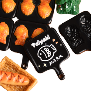 Nouvelle annonce mignon Mini poisson plateau de cuisson résine moules cheveux ornements téléphone accessoires pour la décoration - Product Image 1