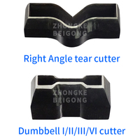 Cutter à échantillons de caoutchouc pour essais de traction, norme ASTM D412, qualité industrielle, en acier au manganèse, personnalisable ODM