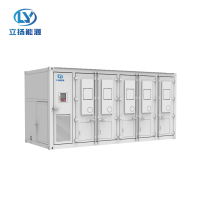 Système de stockage d'énergie par batterie lithium-ion sur réseau en conteneur de 20 pieds avec refroidissement par air et protection incendie