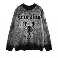 Pull en tricot vintage personnalisé de haute qualité pour hommes, col rond, printemps, fabricants ODM, viscose/polyester