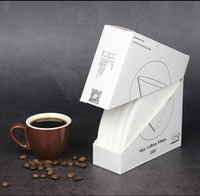 Filtres à café portables non blanchis, épais, pour cafetières coniques et tasses à thé, pour le café préparé à la main