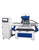 Machine CNC à bois multi-têtes pour gravure, découpe et sculpture – Équipement pour la fabrication de meubles, portes d'armoires et enseignes en bois
