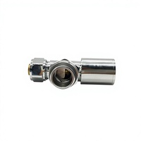 Robinet d'angle en laiton forgé de 3/4 pouce pour radiateur, vanne de contrôle de température et de mélange d'eau, filetage mâle OEM pour système de chauffage