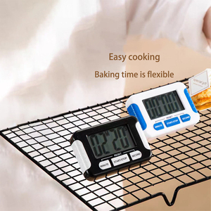 Temporizador <span class=keywords><strong>Digital</strong></span> <span class=keywords><strong>de</strong></span> <span class=keywords><strong>Cocina</strong></span> con 8 Alarmas, Ecológico, Control Táctil, Pantalla LCD, <span class=keywords><strong>Campana</strong></span> Fuerte, <span class=keywords><strong>de</strong></span> Plástico para el Hogar - Product Image 3