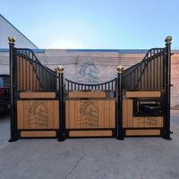 Box de stockage modulaire préfabriqué en acier inoxydable pour chevaux de ferme européens, 12 pieds (3,6 m), galvanisé à chaud et thermolaqué