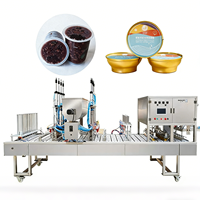 Machine de remplissage et de scellage de gobelets haute vitesse pour capsules de café K-cup, machine d'emballage de pouding et de gelée