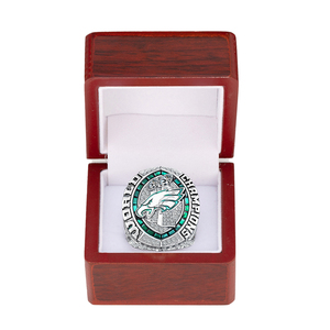 Anello del Campionato 2024 dei Philadelphia Eagles, Raffinato Anello Sportivo Placcato <span class=keywords><strong>Oro</strong></span> <span class=keywords><strong>e</strong></span> <span class=keywords><strong>Argento</strong></span> con Diamanti Incastonati a Griffe, Gioiello alla Moda - Product Image 6
