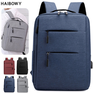 Haibowy nhiều lớp túi phổ Trọng lượng nhẹ Túi máy tính không thấm nước du lịch unisex máy tính xách tay Ba lô với USB máy tính xách tay Ba lô - Product Image 1
