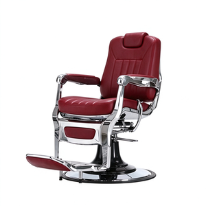 Fauteuil <span class=keywords><strong>de</strong></span> Barbier Vintage Rouge Robuste Hydraulique Inclinable <span class=keywords><strong>pour</strong></span> Hommes – Équipement <span class=keywords><strong>de</strong></span> Salon <span class=keywords><strong>de</strong></span> Coiffure - Product Image 6