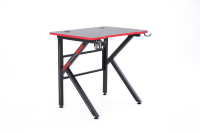 Bureau de Gaming Moderne en Métal Style Racing avec Éclairage RGB 8 Couleurs, Hub USB et Supports pour Casque et Gobelet - Conception Extensible pour la Maison
