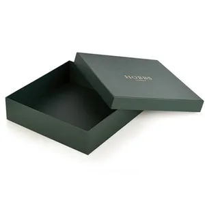 Customized Logo Luxury Apparel Cardboard Packaging Removable Lid And Based 2 Piece Rigid Boxes