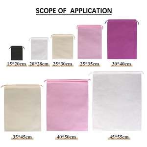 Bolsa de polvo de tela no tejida reutilizable personalizada Bolsa de almacenamiento no tejida ecológica Bolsa de cordón no tejida - Product Image 4