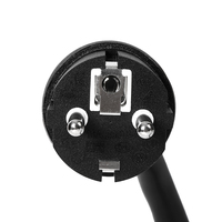 Câble d'alimentation flexible en cuivre pur résistant à la chaleur en silicone pour appareils électroménagers et ordinateurs, norme IEC 320 C14 EU 2 broches AC Europe