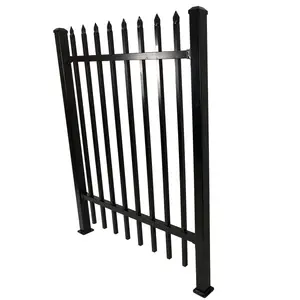 Customizable Swimming Pool Waterproof Durable Steel Tubular Fence With Spear Top