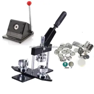 37mm 1-1/2 Inch Button Maker Machine + 500pcs freies Magnet Supplies + Graphic Punch