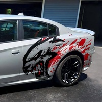Autocollant latéral de voiture Hellcat Blood Splash, autocollant en vinyle imperméable auto-adhésif pour Dodge Challenger Grand Cherokee, 1 paire
