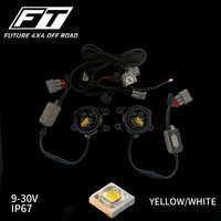 Feux antibrouillard LED à projection directe Bi Beam 60W 40W Blanc Jaune 6000K 3000K pour Toyota Alphard 2023 2024 CE