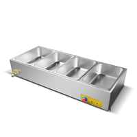 Équipement de Restaurant Bain Marie Réchauffeur de Nourriture Électrique de Table pour Soupe Bain Marie Bain Marie