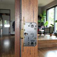 Serrure de porte magnétique silencieuse Yige Factory Direct Golden 9650, corps en acier inoxydable, finition argent poli, durable, pour porte intérieure