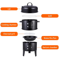 Fumoir BBQ Commercial pour Viande et Poisson, Gril Fumoir Extérieur, Four à Viande, Cuisine Extérieure M03006