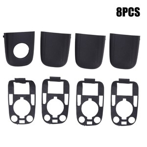 Capuchon de poignée de porte Citroën en plastique pour Peugeot 307 C2 C3 arrière gauche - Product Image 2