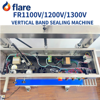 Machine de scellage verticale à bande continue FR1100/1200/1300 pour sacs de grande taille, scelleuse thermique continue pour films plastiques et sacs en aluminium