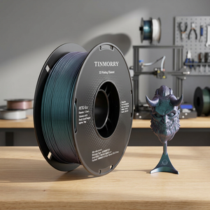 Filamento para Impresora 3D TINMORRY, 1.75mm, Filamento PETG Ecológico, PETG 1KG/ROLLO, Varillas de Plástico PETG Galaxy/Chameleon, Azul/Morado - Product Image 2