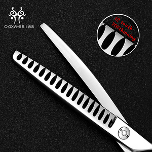 Kéo Cắt Cong 18 Răng 6.5 Inch Bán Chạy Nhất Kéo Tỉa Tỉa Lông Cho Thú Cưng Với Hai Đuôi Điều Chỉnh Được - Product Image 4