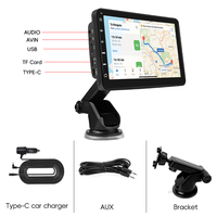 Pantalla Inalámbrica Carplay Portátil para Android Auto de 7 Pulgadas