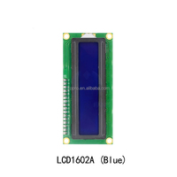 Module d'affichage à cristaux liquides LCD avec broches de soudure rétroéclairées Écran bleu/écran jaune-vert Module 5V IIC/I2C 1602A