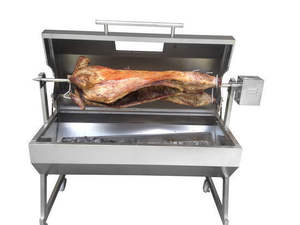 Asador Spartan con Cubierta de Acero Inoxidable de 1200 mm para Asar Cordero Entero y Cerdo en Barbacoas de Jardín - Product Image 5