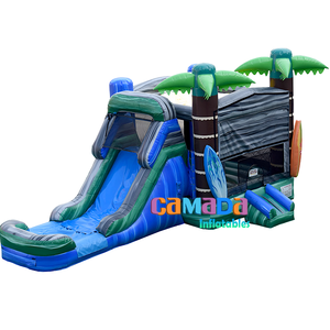 Casa de rebote Tobogán de agua Combo Tobogán de rebote inflable Combo Gigante - Product Image 3