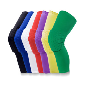Genouillères rembourrées en nid d'abeille - Genouillères de compression protectrices pour le basketball, le football, le volley-ball et les sports - Product Image 1